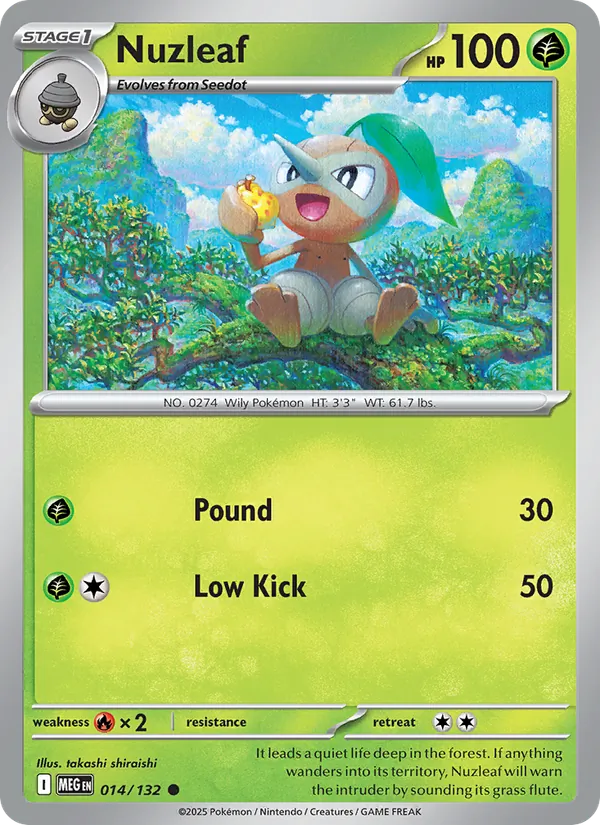 Nuzleaf, Mega Evolution No. 014
