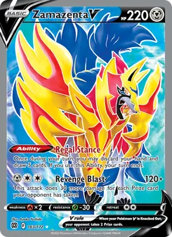 Zamazenta V, Brilliant Stars Nº 163 Holo