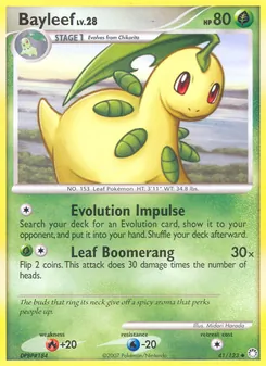 Bayleef, Mysterious Treasures No. 41 Normal