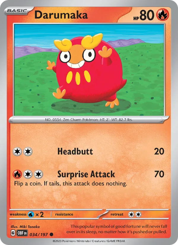 Darumaka, Obsidian Flames Nº 034