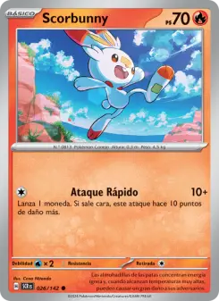 Scorbunny, Corona Astral Nº 026 Normal