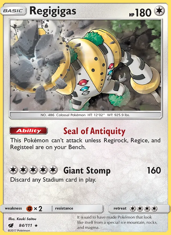 Regigigas, Crimson Invasion No. 84