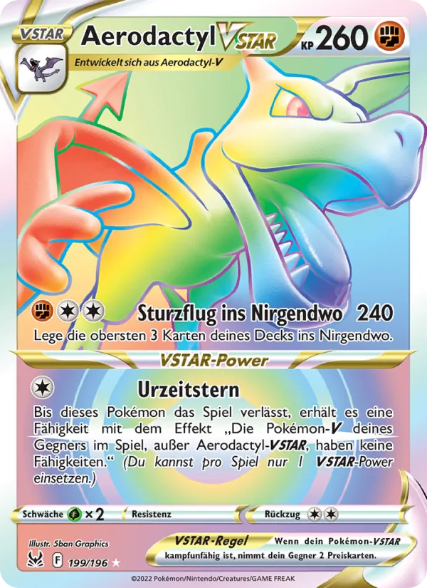 Aerodactyl VSTAR, Verlorener Ursprung No. 199