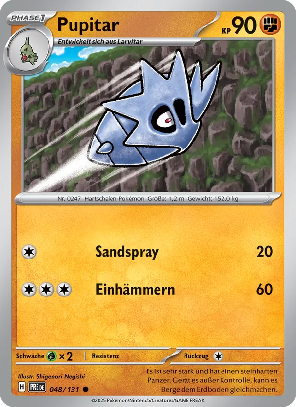 Pupitar, Prismatische Entwicklungen Nº 048