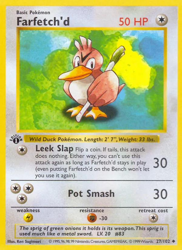 Farfetch'd, Base Set Nº 27