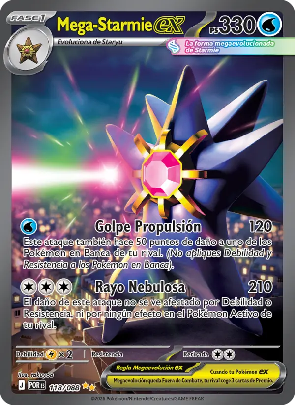 Mega-Starmie ex, Equilibrio Perfecto Nº 118