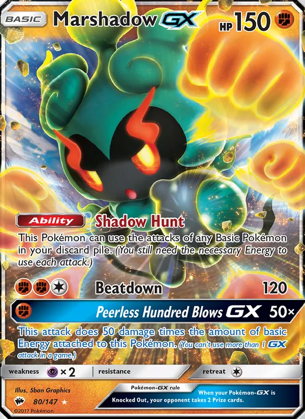 Marshadow GX, Burning Shadows Nº 80