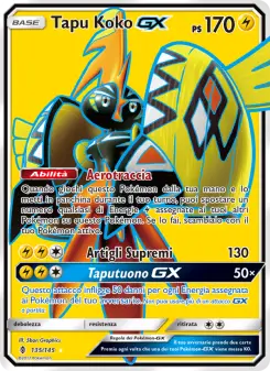 Tapu Koko GX, Guardiani Nascenti Nº 135 Normal