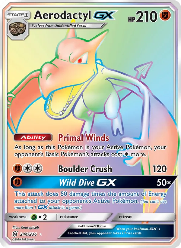 Aerodactyl GX, Unified Minds No. 244
