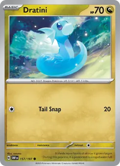 Dratini, Obsidian Flames No. 157 Normal