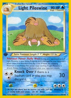 Light Piloswine, Neo Destiny No. 26 Normal