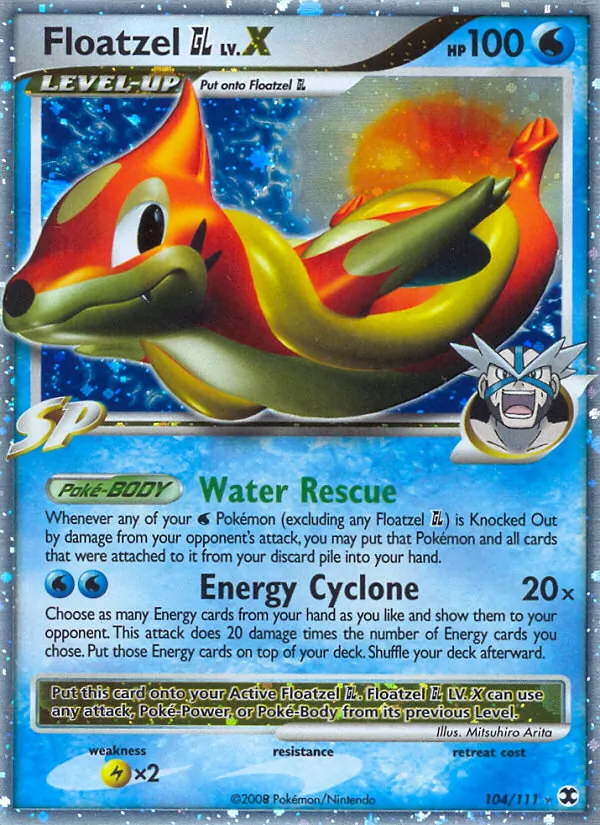 Floatzel GL, Rising Rivals No. 104