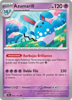 Azumarill, Chispas Fulgurantes Nº 074 Normal