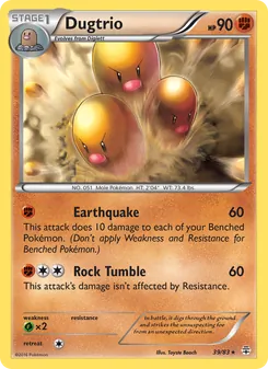 Dugtrio, Generations No. 39 Normal
