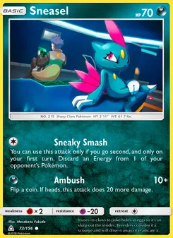 Sneasel, Ultra Prism Nº 73 Normal