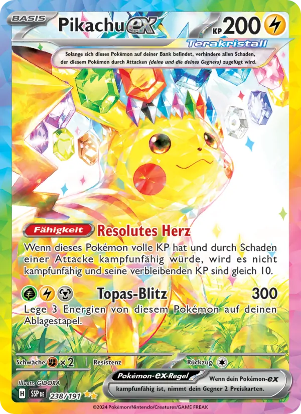 Pikachu-ex, Stürmische Funken Nº 238