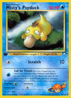 Misty's Psyduck, Gym Heroes No. 54 Normal