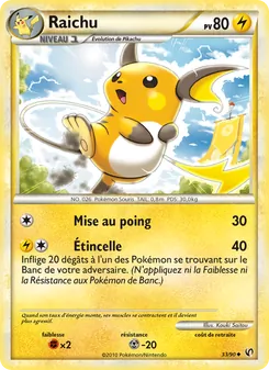Raichu, Indomptable No. 33 Normal