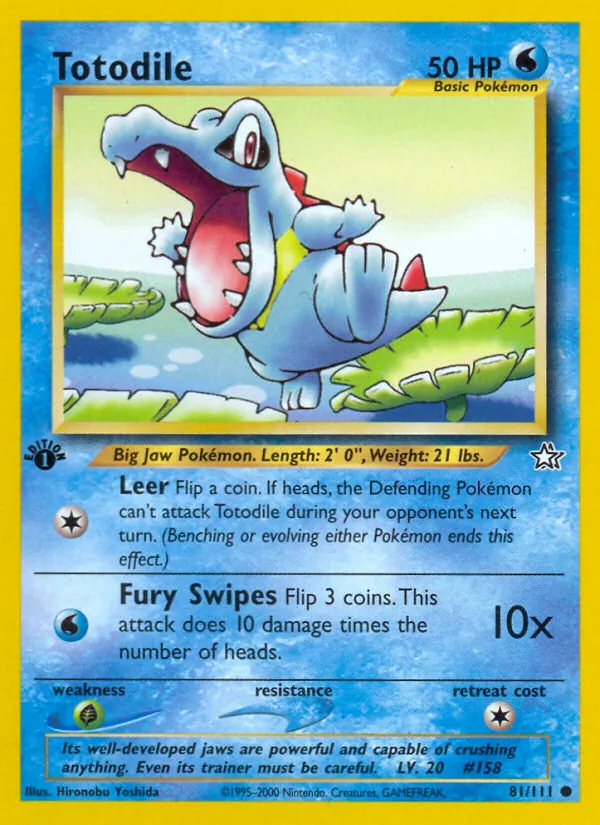 Totodile, Neo Genesis No. 81