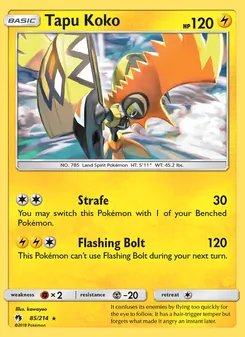 Tapu Koko, Lost Thunder No. 85 Normal