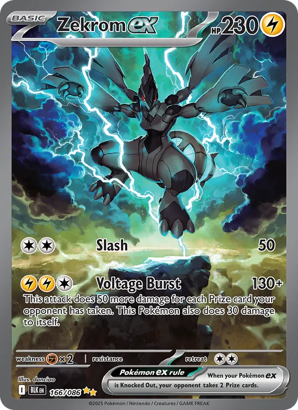 Zekrom ex, Black Bolt No. 166
