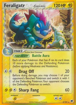 Feraligatr δ, Dragon Frontiers No. 2