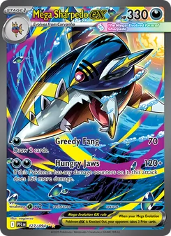 Mega Sharpedo ex, Phantasmal Flames Nº 127 Holo