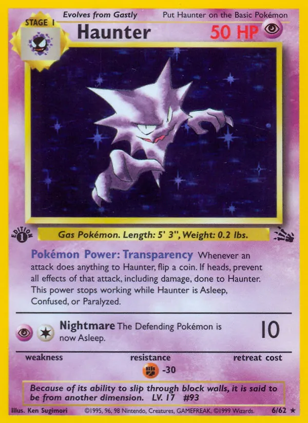 Haunter, Fossil Nº 6
