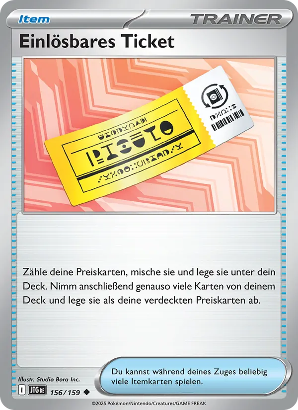 Einlösbares Ticket, Reisegefährten No. 156