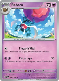 Rabsca, Evoluciones en Paldea No. 099 Holo