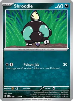 Shroodle, Mega Evolution Nº 091 Normal