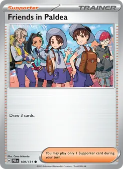 Friends in Paldea, Prismatic Evolutions Nº 109 Normal