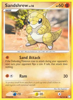 Sandshrew, Mysterious Treasures No. 96 Normal