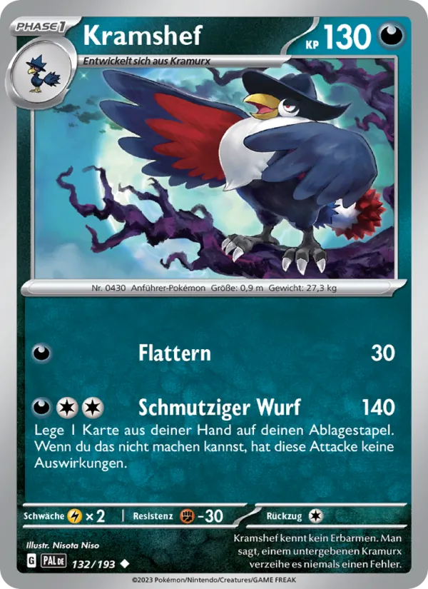 Kramshef, Entwicklungen in Paldea No. 132