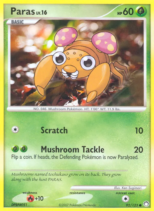 Paras, Mysterious Treasures Nº 92