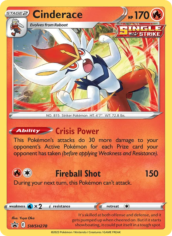 Cinderace, SWSH Black Star Promos Nº SWSH278