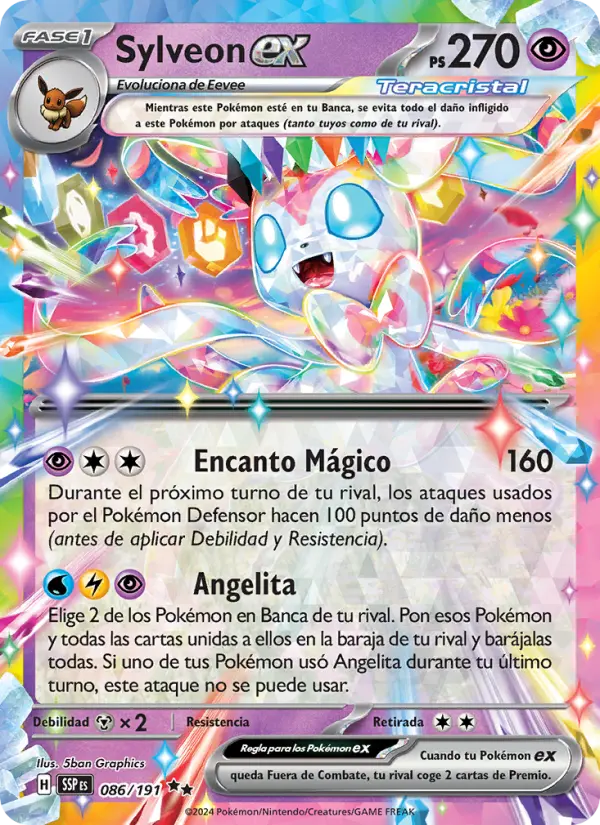 Sylveon ex, Chispas Fulgurantes Nº 086