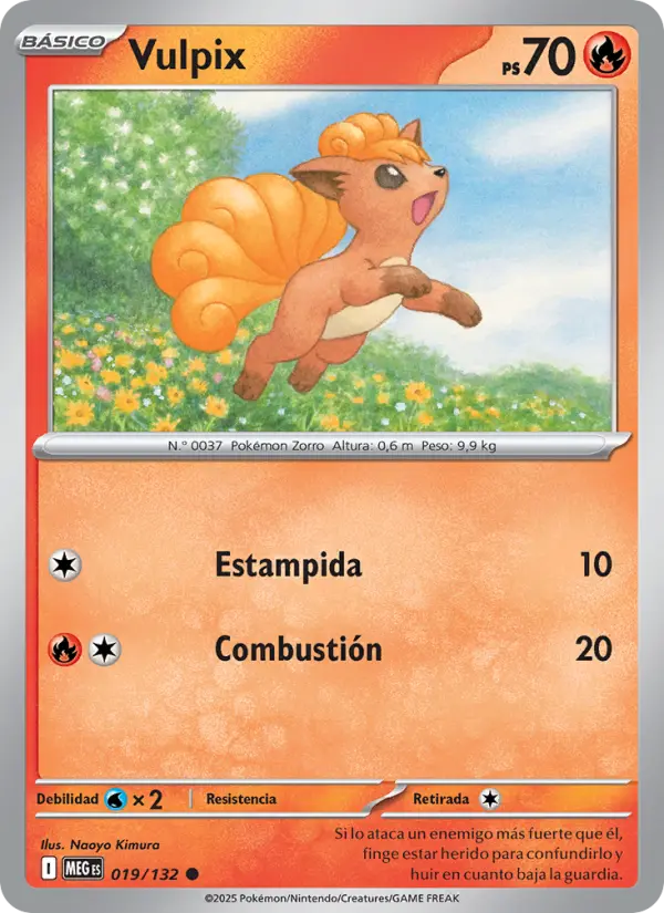 Vulpix, Megaevolución No. 019