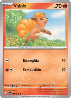 Vulpix, Megaevolución No. 019 Normal