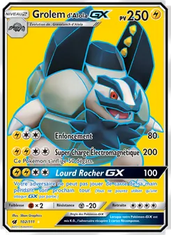 Grolem d’Alola GX, Invasion Carmin Nº 102 Normal
