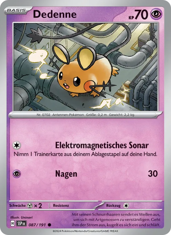 Dedenne, Stürmische Funken Nº 087