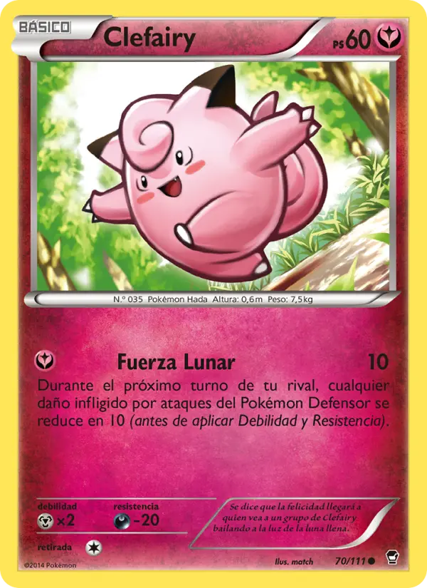 Clefairy, Puños Furiosos No. 70