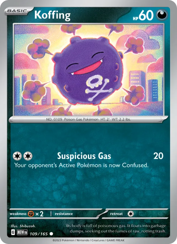 Koffing, 151 Nº 109