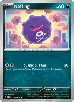 Koffing, 151 Nº 109 Normal