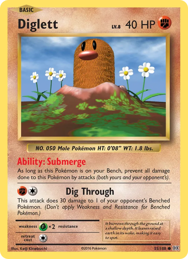 Diglett, Evolutions Nº 55