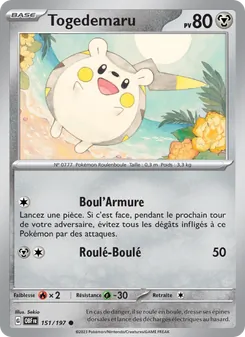 Togedemaru, Flammes Obsidiennes No. 151 Normal