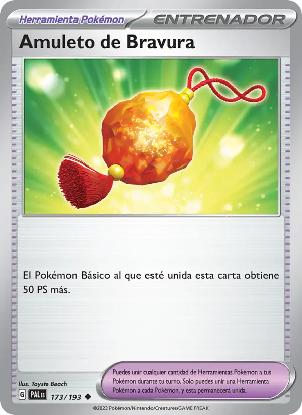 Amuleto de Bravura, Evoluciones en Paldea No. 173