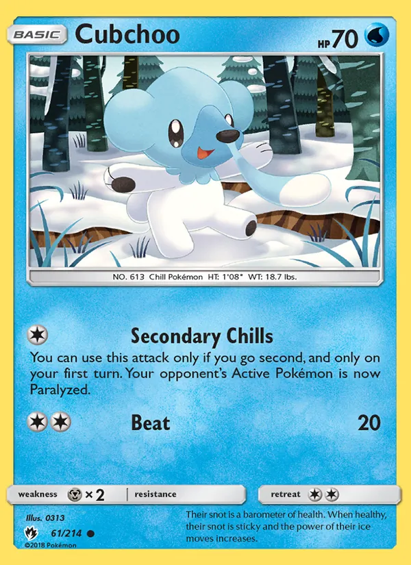 Cubchoo, Lost Thunder No. 61