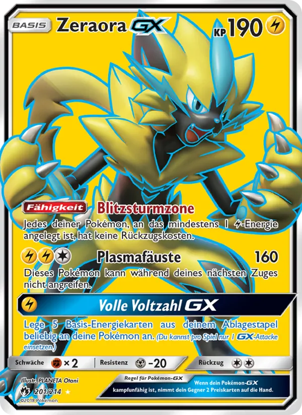 Zeraora GX, Echo des Donners No. 201
