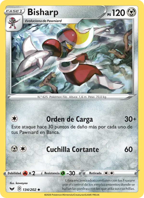 Bisharp, Espada y Escudo No. 134